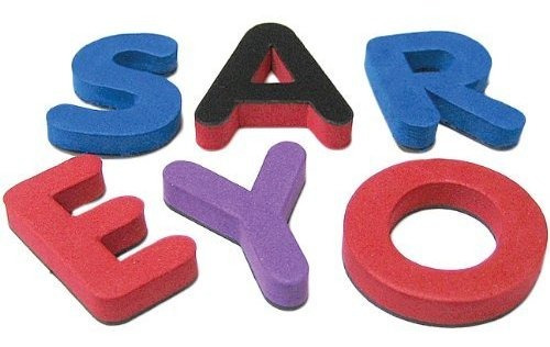 Magnetic Foam: Small Uppercase Letters