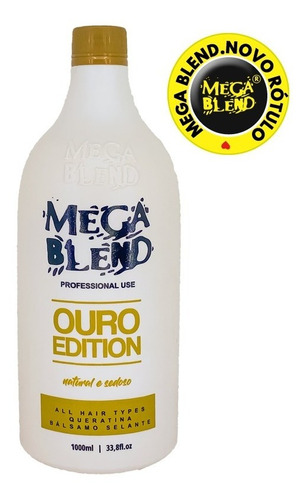 Escova Progressiva Orgânica Mega Blend Ouro Edition 1litro