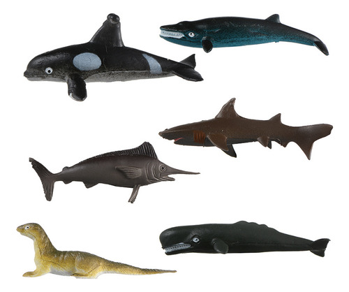 Juguetes Figuras De Animales Del Oceano 61 Piezas