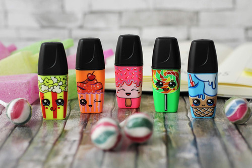 Mini Marcador De Mesa Stabilo Boss De 4 Cores