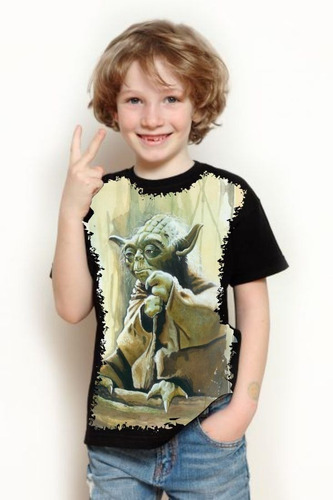 Camiseta Criança Frete Grátis Filme Star Wars Yoda