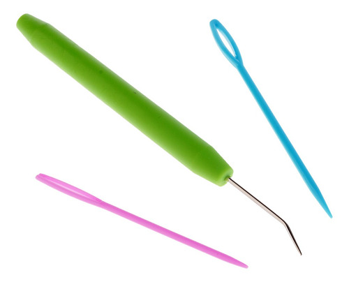 9 Pieces Plastic Needles And Knitting Loom Hook Crochet Hook