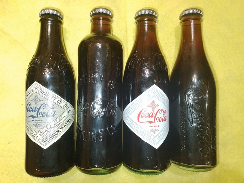 4 Botellas De Coca Cola - 120 Aniversario Cerrada - Año 2006