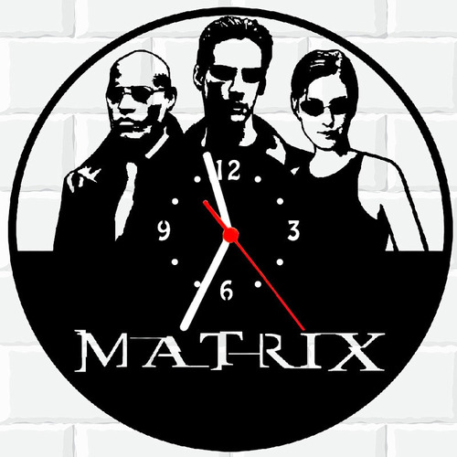 Relógio De Madeira Mdf Parede | Matrix Cinema Filme A
