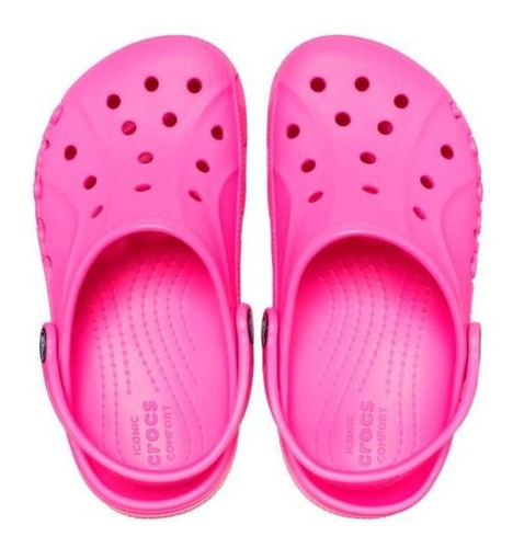 Sandália Crocs Baya Clog Kids Electric Pink