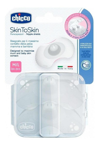 Imagen 4 de 6 de Pezoneras Chicco Skintoskin Estuche Para Esterilizar