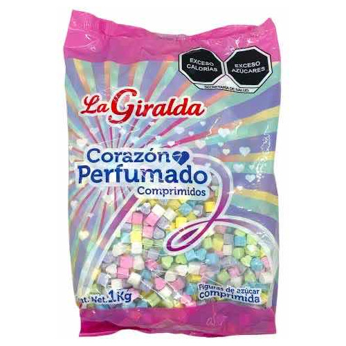 Caramelo Corazón Perfumado Pastilla 1 Kg Comprimido Giralda