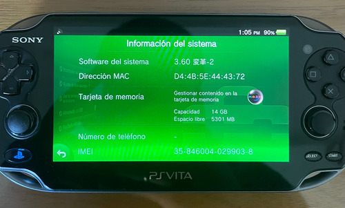 Ps Vita Pch-1101 - Con Pkgj Y Adrenaline - Negro