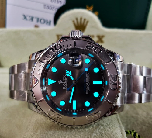 Reloj Yacht M. Acero Eta Suizo Grabado 41 Mm Automatic Acero Acerro Mate Gris Oscuro (Usado)