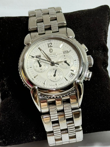 Reloj Concord Impresario Zenit 44559510 Acero Inoxidable/plateado Acero Inoxidable Blanco (Usado)