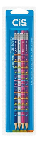 Lápis Gráfite Hb Tabuada Cis - Conjunto Com 4 Lápis