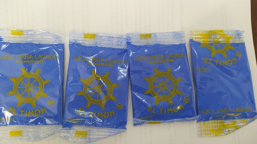 Blanqueador Azul De Lavado El Timón 1/50 Pzas De 10grs