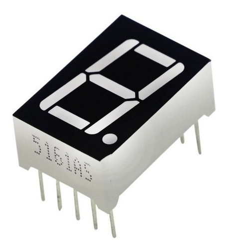 Display De 7 Segmentos Cátodo Común De 0.56´ 19x12.5mm 5 Pzs