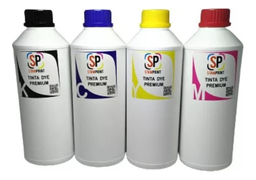  Tinta Dye Para Impresora Hp 1 Litro  1 Lt  Colores Clase A