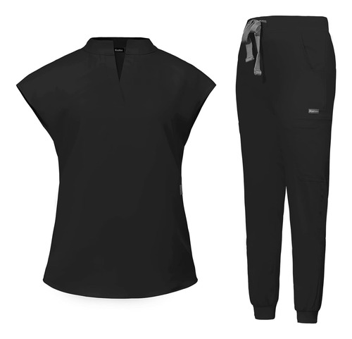 Conjunto Médico Para Mujer Top Jogger Uniforme Enfermera