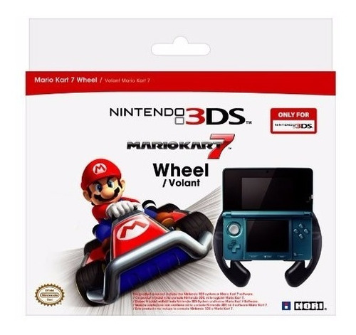 Novo Volante Wheel Hori Mario Kart 7 Para Nintendo 3ds
