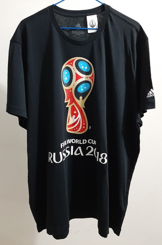 Camisa Oficial Copa Do Mundo Rússia 2018 Preta Ggg (2xl)