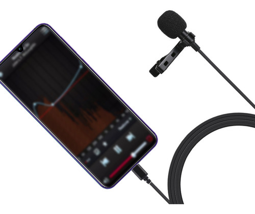 Micrófono Portátil Tipo C Con Clip Para Karaoke Móvil (1,5 M