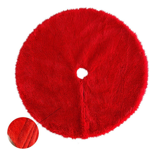 Falda Para De Navidad, Tapete Para De Diámetro 120cm Rojo