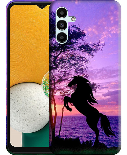 Funda Para Samsung Galaxy A13 - Atardecer/caballo