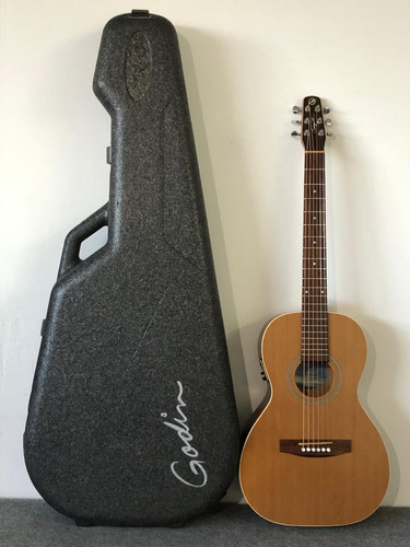 Godin Seagull Coastline Parlor Electro Acústica Con Case Natural Diestro Rosewood (Usado)