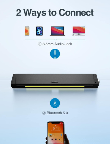 Barra Sonido Bluetooth Hifi Estéreo 3.5mm Aux