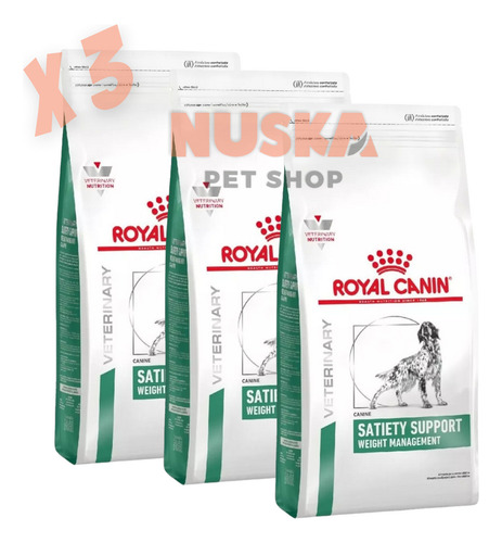 Royal Canin Satiety Support Dog 7.5 Kg X 3 Unidades Obesidad