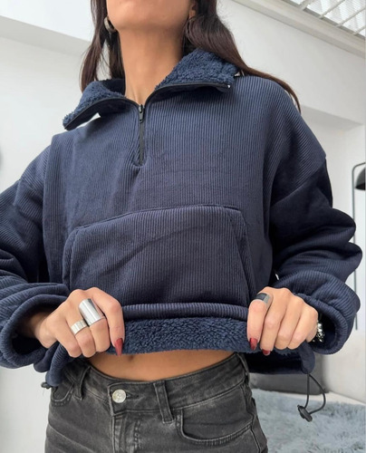 Campera De Peluche Mujer Invierno Abrigo Interior Calentito