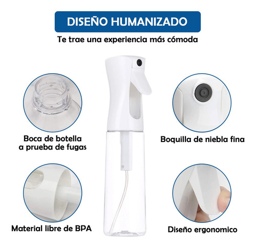 Hhbotella Spray Para El Cabello 4 Piezas,botellas Spray 300