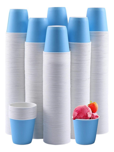 Turbo Bee Paquete De 600 Vasos De Papel Desechables De 3 Oz,