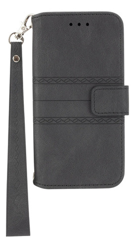 Funda De Cuero Tipo Billetera Con Tarjetero Tipo Bandolera