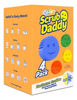 Esponja Scrub Daddy Colors Pack De 4 Piezas
