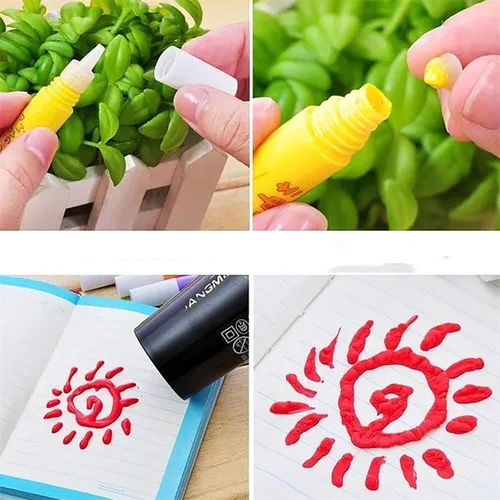 12pcs Diy Bubble Popcorn Puffy Bubble Pen Puf Drawing Pens