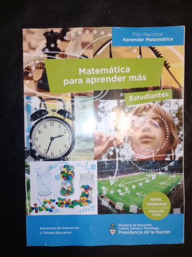 Libro Matemática Para Aprender Más Nivel Primario