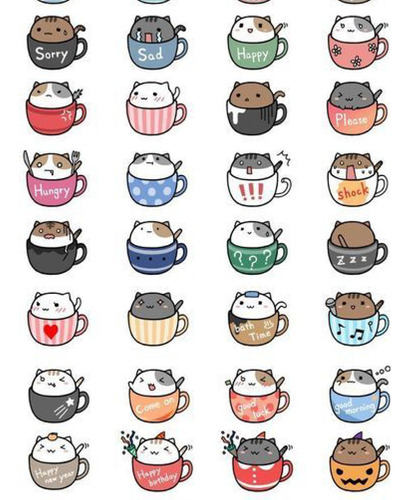 Cafe Nyan - Set De Stickers