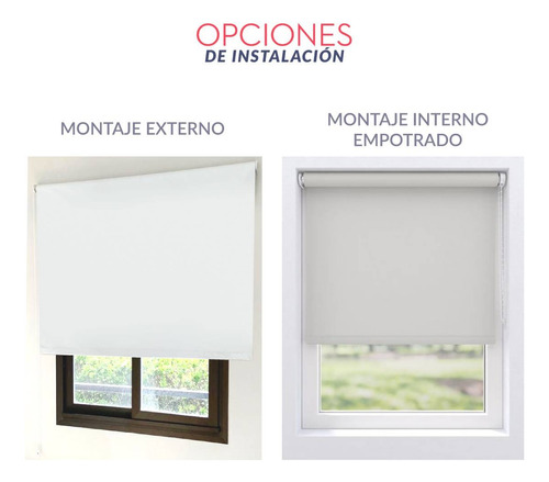 Cortina Roller Blackout 170 Ancho X 130 Alto Coversun Blanco