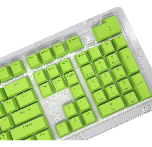 Diy Pbt 104 Teclas Teclas Para 61 64 68 72 87 Teclado Verde