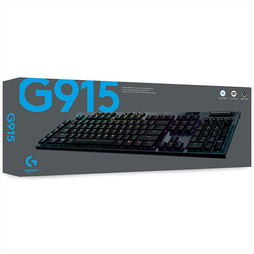 Imagen 9 de 10 de Logitech G915 Lightspeed, Teclado Gamer Mecánico Inalámbrico
