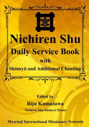 Libro Nichiren Shu Daily Service...inglés