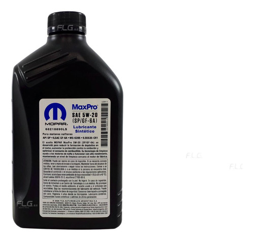 Aceite Mopar 5w-20 1l Mopar L62813