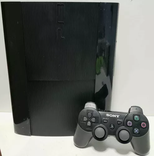 Sony Playstation 3 Super Slim 500gb 2 Controles + 3 Jogos Cor