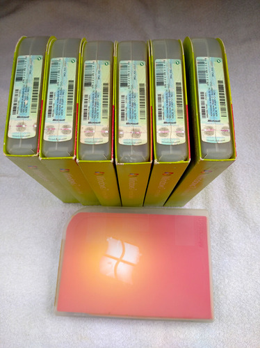Kit 6 Dvds Microsoft Windows 7 Home 32 Bits Caixa Com Serial
