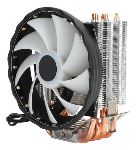 Enfriador De Aire Para Cpu, 3 Pines, Rgb, 6 Tubos De Calor,