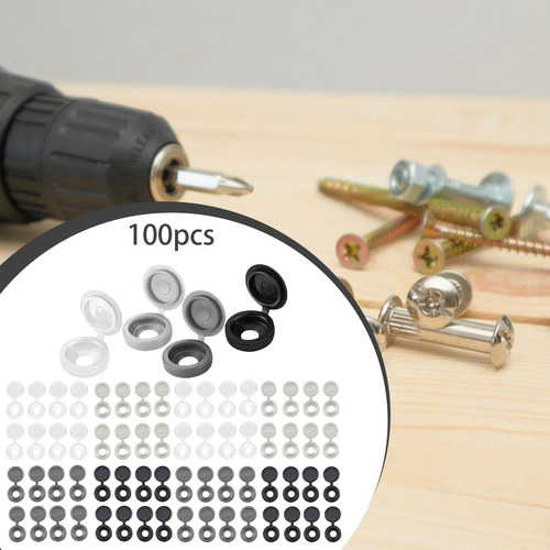 100 Tapas De Tornillos Con Bisagras, Tapas De