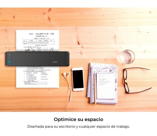 Impressora portátil A4 Bluetooth preta Hprt Mt800