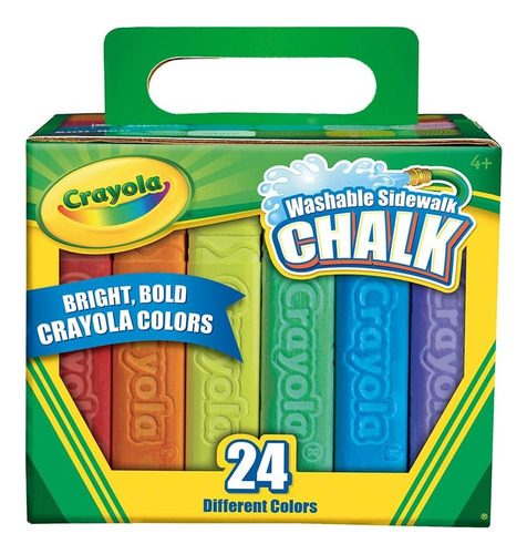 Crayola Gises Sidewalk Chalk 24p Gigantes Colores Brillantes