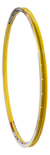 Rin Para Bicicleta R26 Aerodinamico 36h Aluminio Amarillo