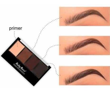 Imagem 1 de 2 de Paleta Para Sobrancelha Ruby Rose