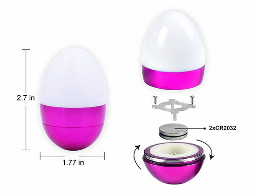 Led De Colores Luces Led Fiesta De Forma De Huevo Luminoso H