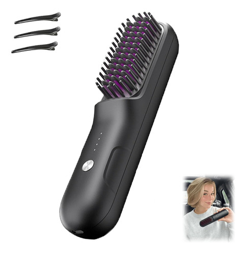 Cepillo Calentado, Hairpro, Alisador Inalámbrico, Cepillo